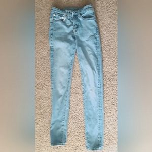 American Eagle Mens Light Blue Skinny Jeans